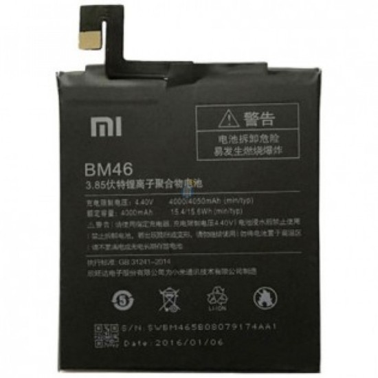 BATERIA BM46 XIAOMI REDMI NOTE 3 4000MAH /4050 4.40V BULK